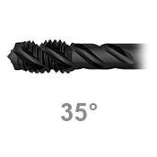 Csavart hornyú, 35°-os