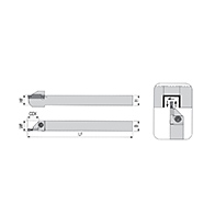 ADKT-KG-R-1616-2-R16-K-S beszúrókés hosszesztergához, 16x16 mm, 2 mm-es lapkához, AKKO