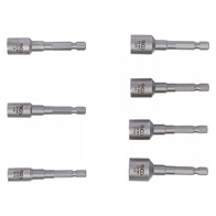 Sérült csavar és anya kiszedő készlet, 1/4"-os bit szárral, fúrógépekhez, 7 darabos (BGS-74562)
