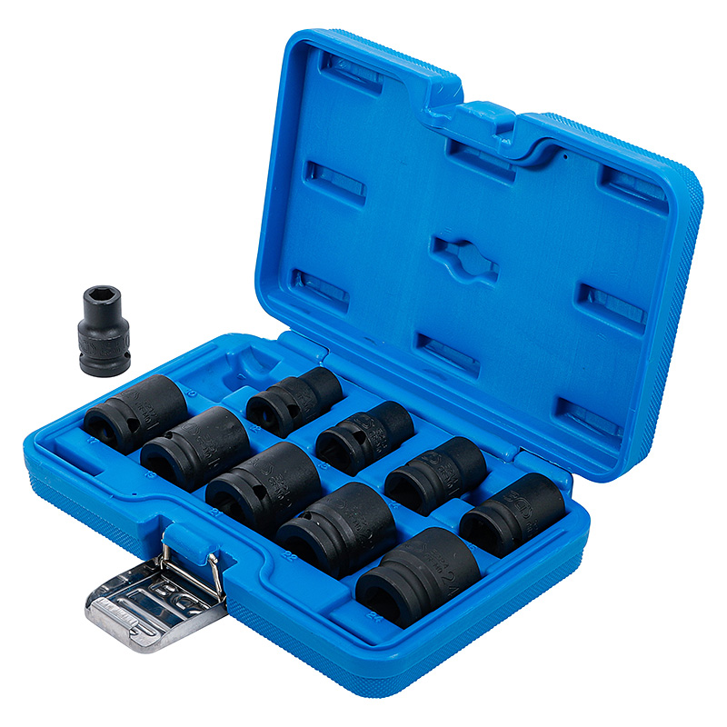 Levegős dugókulcskészlet hatszögletű, 1/2", 10 - 24 mm, 10 darabos (BGS-5205)