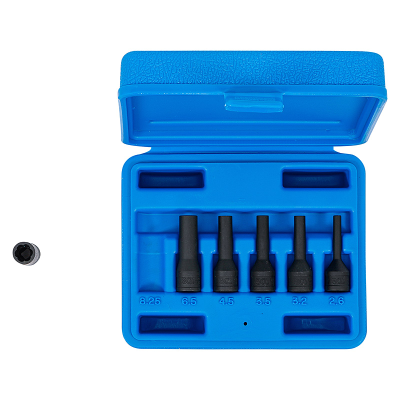 Izzítógyertya elektróda eltávolító készlet, 2,6 - 8,25 mm, 1/4" (BGS-5290)