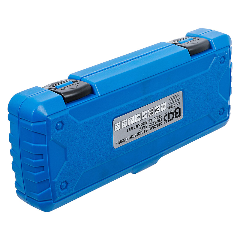 Speciális dugókulcskészlet, hasított, 3/8", 5 - 19 mm, 12 darabos (BGS-70988)