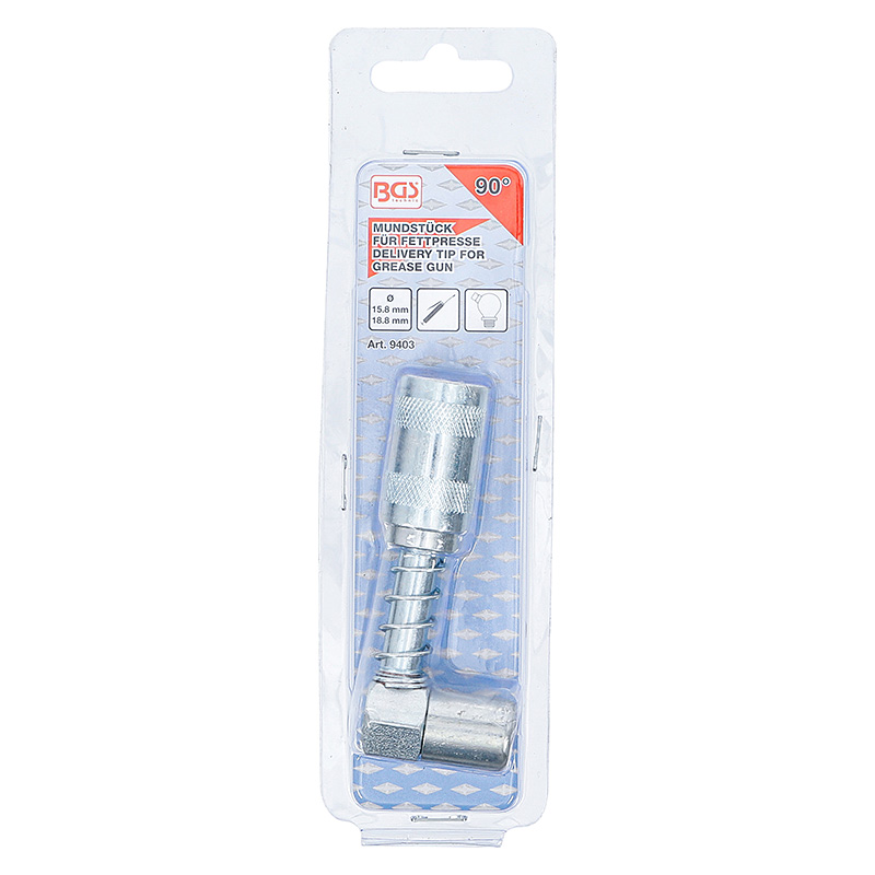 Fúvóka zsírzófejhez, hajlított, menet: NPT 1/8" (BGS-9403)