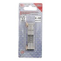 Dupla menetsablon, 52 lap, metrikus 0,25 - 6,0 mm, Whitworth 4G - 62G (BGS-3069)