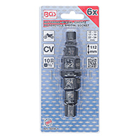 Speciális Motorkerékpár dugókulcs fej, 3/8", 12 - 24 mm (BGS-5058-1)