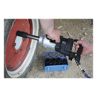Levegős dugókulcskészlet hatszögletű, hosszított, 1", 27 - 50 mm, 8 darabos (BGS-5500)