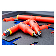 VDE behajtófej készlet, 1/2", T-profil (Torx) T20 - T55, 10 darabos, tálcán (BGS-70217)