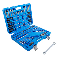 Szerszámkészlet, 1/4" és 1/2", E-profil/T-profil (Torx), 84 darabos (BGS-7849)