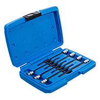 Behajtófej-készlet, 1/4", T-profil (Torx) gömbfejes T10 - T40, 7 darabos (BGS-8618)