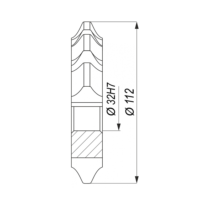 Fogaskerék alakmaró, Modul: 8, NFMb, HSS, Fenes