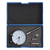 Csapos mérőóra kiegészítőkkel, 0 - 30 mm / 0,01 mm, Ø 58 mm
