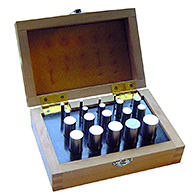 Mérőcsap készlet speciális szerszámacélból, 0,5 - 20,0 mm, pontosság: +/- 0,004 mm, lépték 0,5 mm