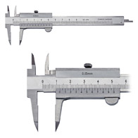 Mini tolómérő hegyes mérőpofával, inox, 100 mm / 0,05 mm, DIN862