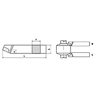 ISO1 egyenes forgácsoló esztergakés, P30