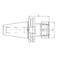 Patronos befogó, Dual Contact DIN 69871 AD, ER patronhoz, KINTEK