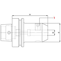 Alaptartó maró befogáshoz, HSK, DIN 69893 F, Weldon, KINTEK