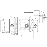 Alaptartó maró befogáshoz, hűtőcsatornával, HSK, DIN 69893 A+C, Weldon, KINTEK
