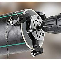 D=75-110 mm önbeálló külső csősorjázó műanyag csövekhez (Spider Burr), Noga PC2000