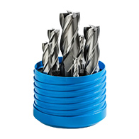 Ujjmaró készlet, 4 élű, DIN844K, 30°, HSS-E-Co8, Weldon, 6 darabos, 6-20 mm, ZPS
