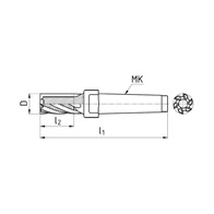 Kúposszárú nagyoló maró, 30°, HSS-E-Co8, DIN845B/C, ZPS 424248