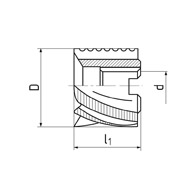 Homlok-palástmaró NR, nagyoló, DIN841, 30°, HSS-E-Co5, ZPS 684275V